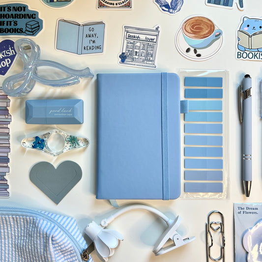 BLUE Book Lover's Bookish Bundle (Handmade Include)