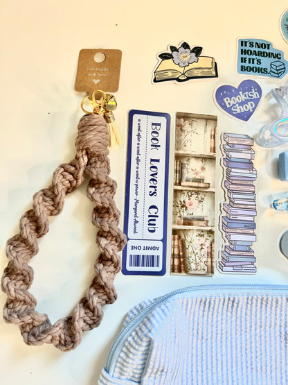 BLUE Book Lover's Bookish Bundle (Handmade Include)