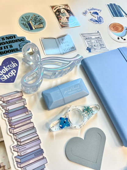 BLUE Book Lover's Bookish Bundle (Handmade Include)
