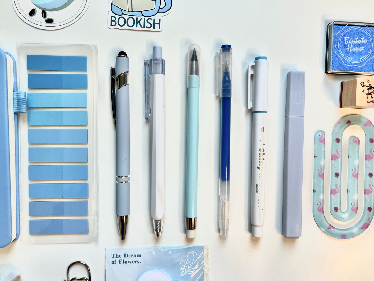 BLUE Book Lover's Bookish Bundle (Handmade Include)