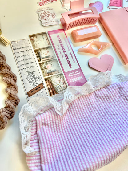 PINK Book Lover's Bookish Bundle (Handmade Include)