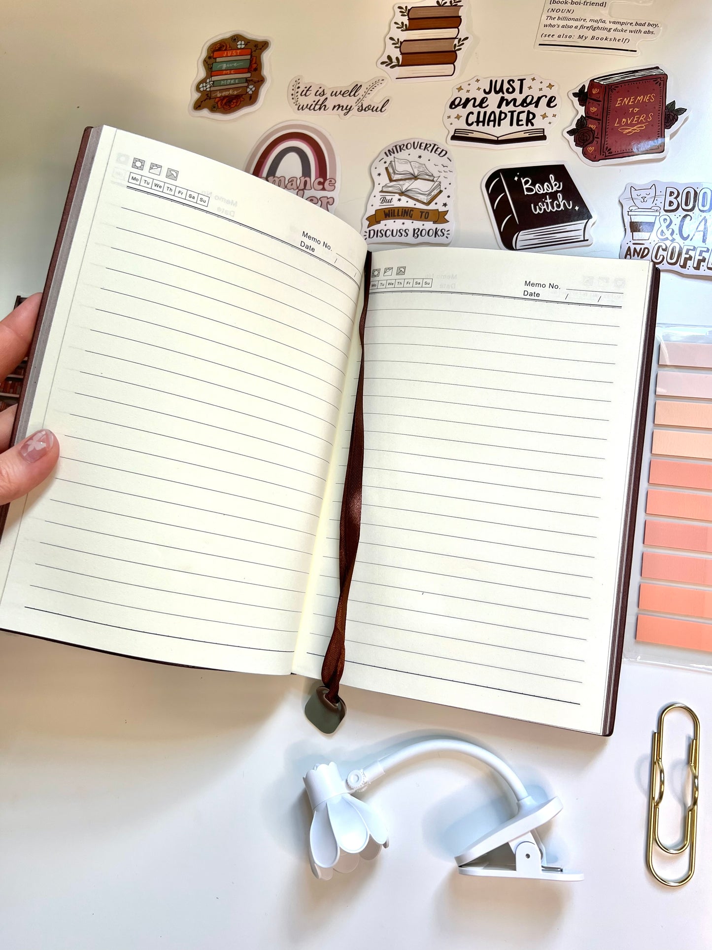 BROWN Bookish A6 Journal Bundle | 20+ Bookish Items | Reading Gift Set 📚🤎