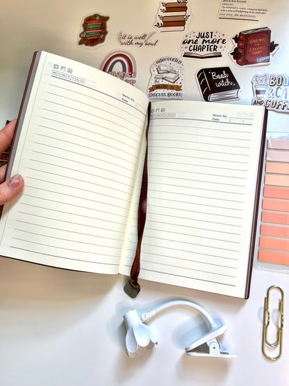 BROWN Bookish A6 Journal Bundle | 20+ Bookish Items | Reading Gift Set 📚🤎