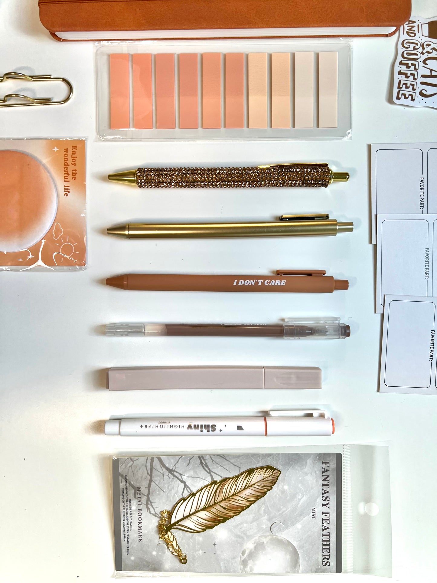BROWN Bookish A6 Journal Bundle | 20+ Bookish Items | Reading Gift Set 📚🤎