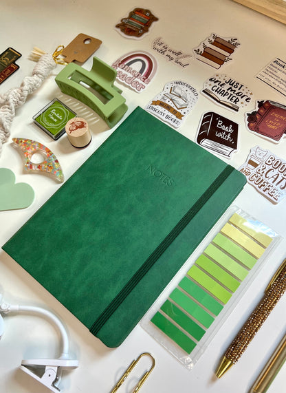 GREEN Bookish A6 Journal Bundle | 20+ Bookish Items | Reading Gift Set 📚