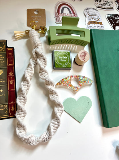 GREEN Bookish A6 Journal Bundle | 20+ Bookish Items | Reading Gift Set 📚