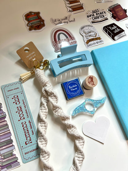 BLUE Bookish A6 Journal Bundle | 20+ Bookish Items | Reading Gift Set 📚
