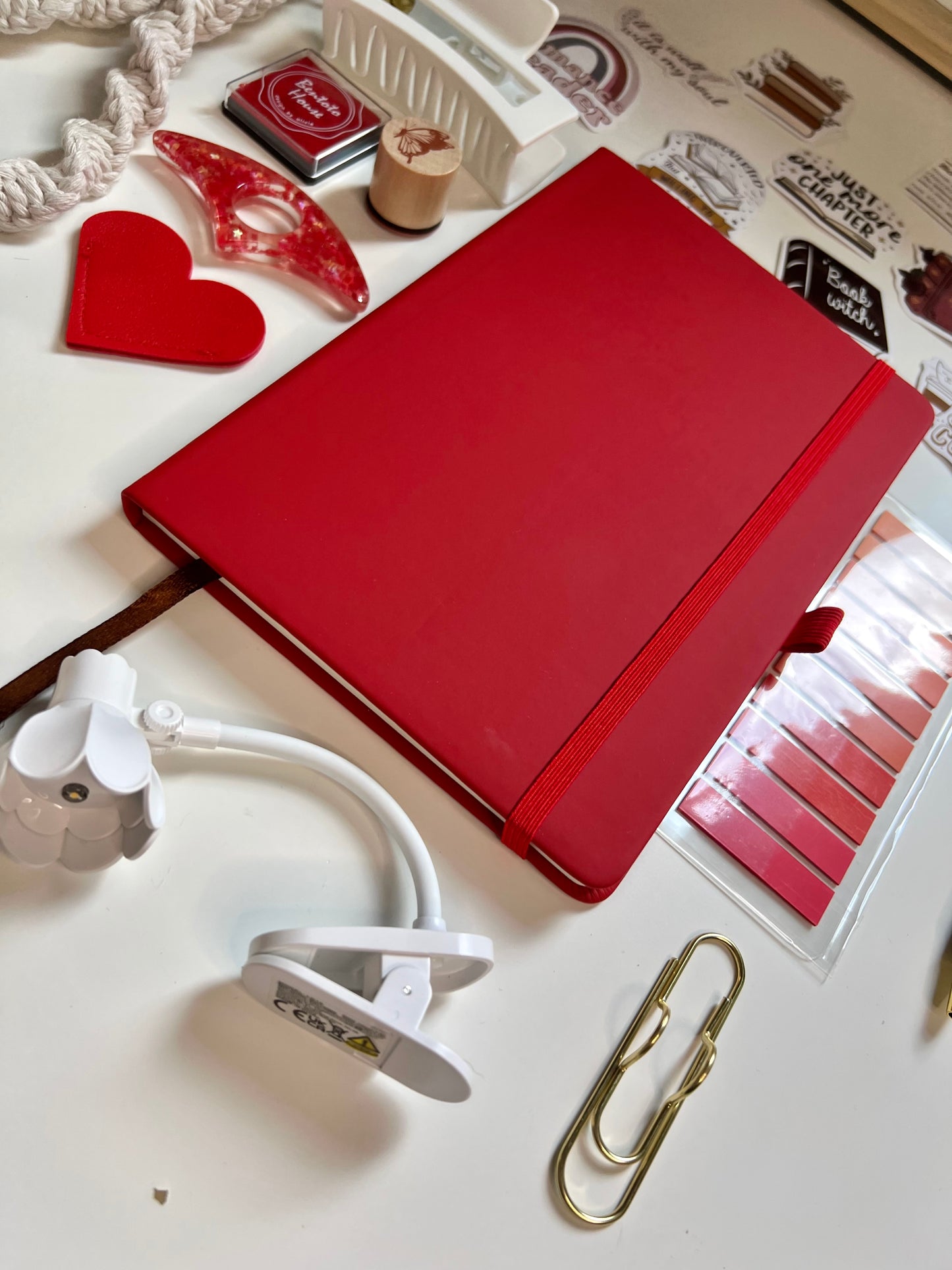 RED Bookish A6 Journal Bundle | 20+ Bookish Items | Reading Gift Set 📚