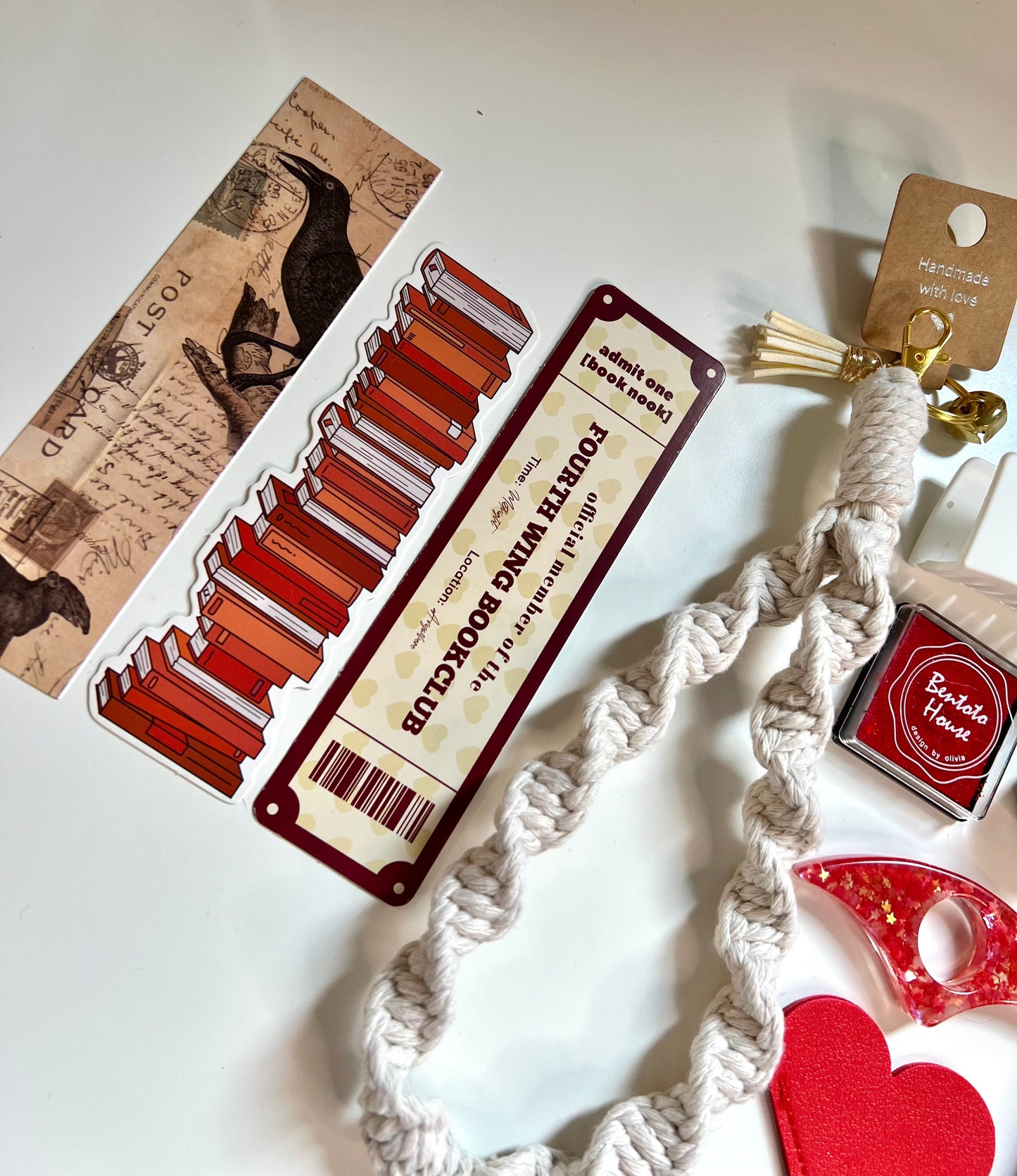 RED Bookish A6 Journal Bundle | 20+ Bookish Items | Reading Gift Set 📚