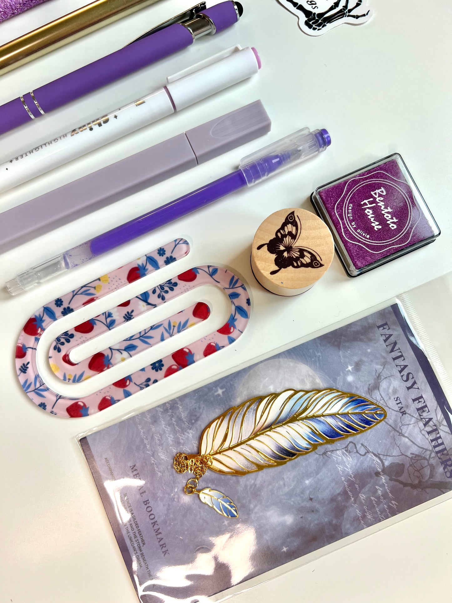 Purple Bookish Bundle | A6 Reading Journal Gift Set | 20+ Book Lover Accessories
