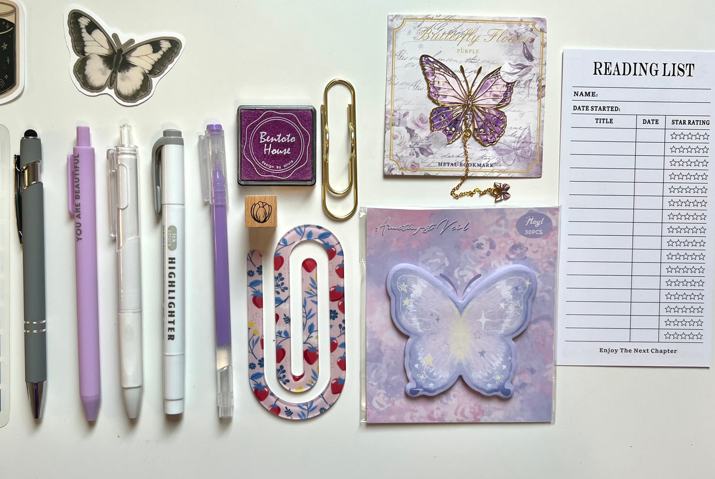 Midnight Lavender Bookish Bundle 🌙💜 | Butterfly Edition 🦋