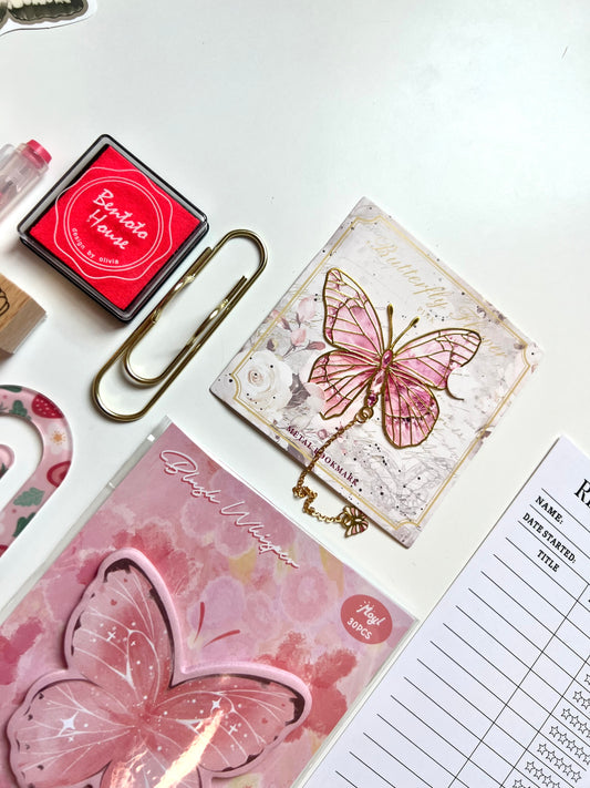 Midnight Blush Bookish Bundle 🌙🩷 | Butterfly Edition 🦋