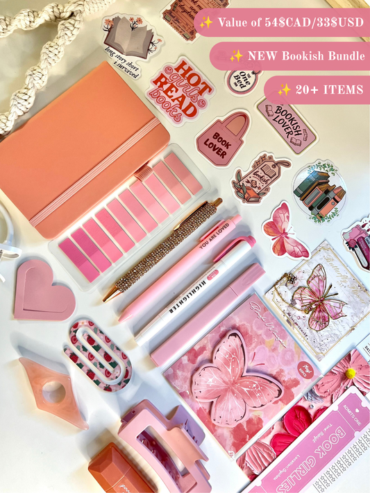 Sweet Pink Bookish Bundle | VALUE OF 55$CAD\33$USD